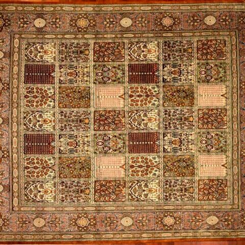 Qum Pessian Silk Rug